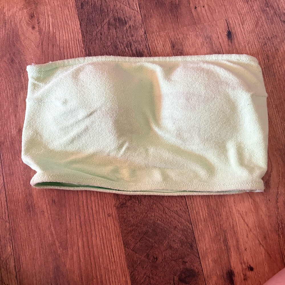 H&M Light Green Strapless Bandeau Top